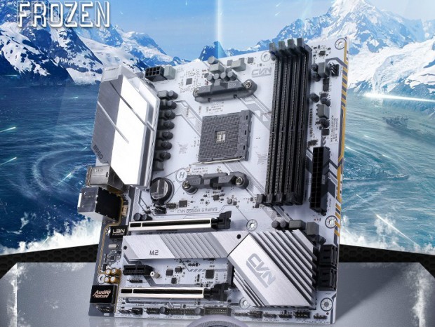Colorful、ホワイト基板を採用するMicroATXマザー「CVN B550M GAMING FROZEN V14」
