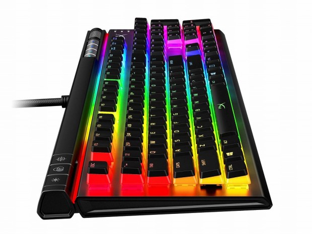 HyperX、圧巻イルミネーションが楽しめる2層構造キャップ採用キーボード「Alloy Elite 2」