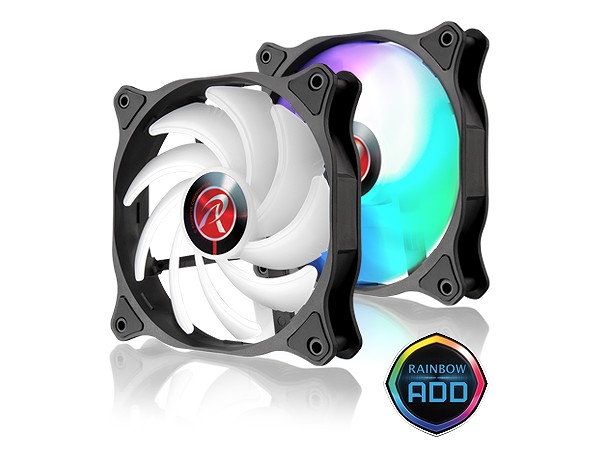 RAIJINTEK、大風量の120mmアドレサブルRGBファン「EOS 12 RBW ADD」シリーズ