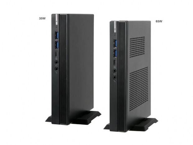 ECS、幅わずか33mmのIntel Q470採用超小型デスクトップPC「SF110 Q470」