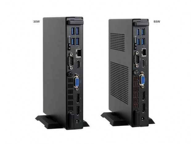 ECS、幅わずか33mmのIntel Q470採用超小型デスクトップPC「SF110 Q470」