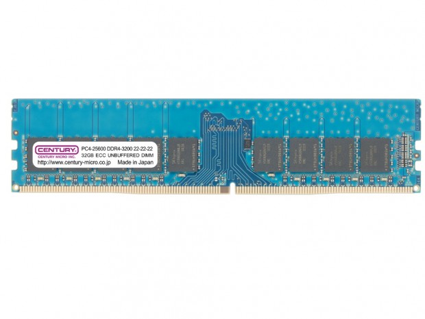 センチュリーマイクロ、ネイティブ3,200MHz駆動の32GB DDR4メモリ販売再開