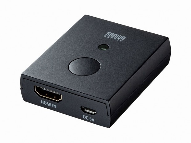 サンワサプライ、プレゼン中に出力画面をON/OFFできる手元HDMIスイッチを発売