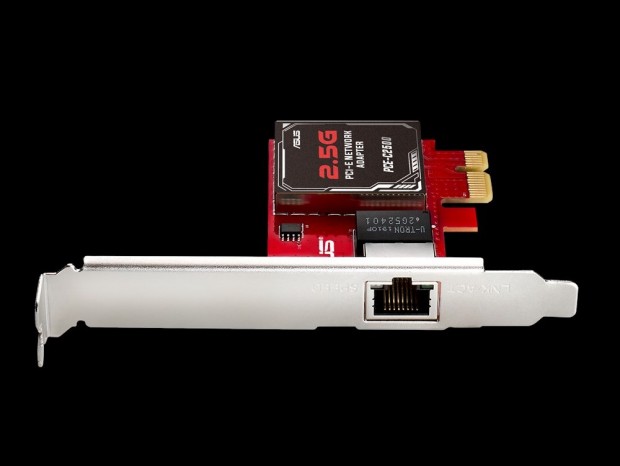 PCI-Express2.0（x1）接続の2.5ギガビットLANアダプタ、ASUS「PCE-C2500」