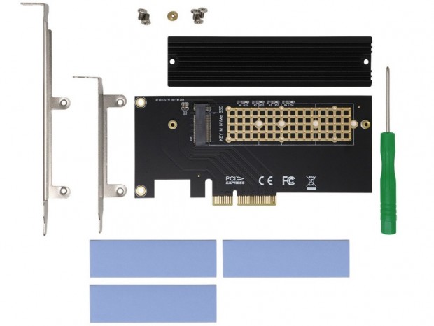 NVMe/SATA両対応のM.2-PCI-Express変換カードがアイネックスから