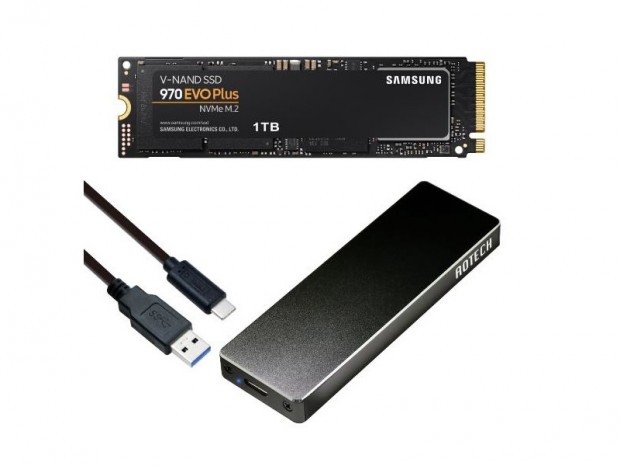 Samsung「970 EVO Plus」にUSB3.2 Gen.2ケースバンドルモデルが登場
