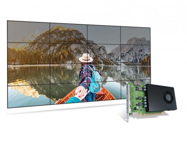 4Kの4画面表示に対応するシングルスロットVGA「Matrox D1450」