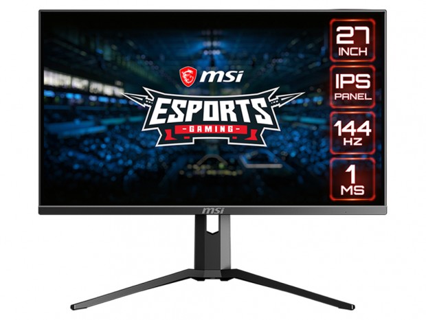 144Hz/1ms対応の27型IPSゲーミング液晶、MSI「Optix MAG273R」発売