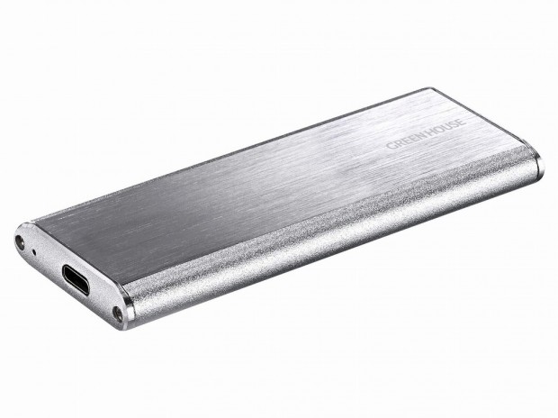 NVMe M.2 SSDを外付けドライブ化するアルミニウムケースがグリーンハウスから