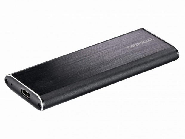 NVMe M.2 SSDを外付けドライブ化するアルミニウムケースがグリーンハウスから
