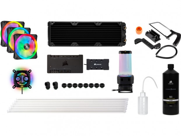 CORSAIR、アドレサブルRGB LED対応のDIY水冷キット「iCUE XH」シリーズ