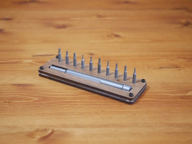 魅せる「ウッド&アクリル製ビットスタンド付きDIYドライバーセット」が上海問屋から