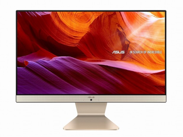 ASUS、7mm狭額縁デザイン採用の21.5型オールインワンPC「Vivo AiO V222FAK」