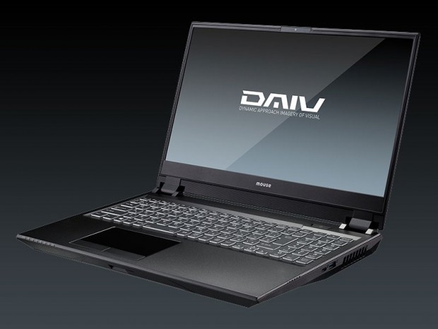 4K有機ELパネル採用のクリエイター向け15.6型ノートPC、マウス「DAIV 5N-OLED」