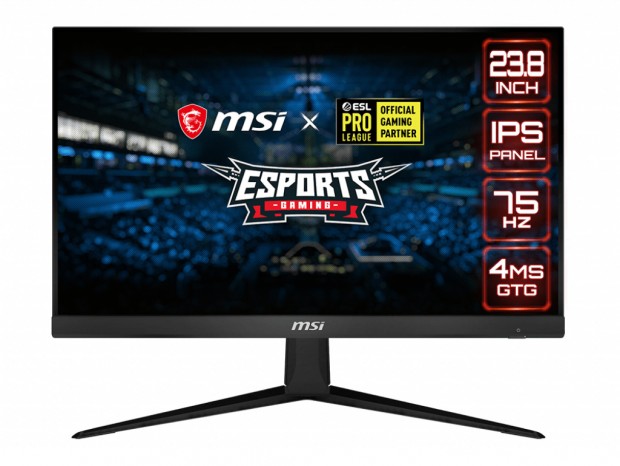IPSパネル採用のエントリーゲーミング液晶、MSI「Optix G241V」