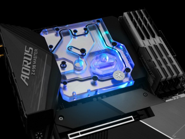 GIGABYTE「Z490 AORUS MASTER」専用モノウォーターブロックがEK Water Blocksから