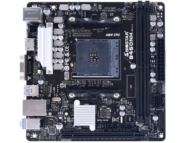 AMD B450チップ採用のエントリー向けMini-ITXマザーボード、BIOSTAR「B450NH」