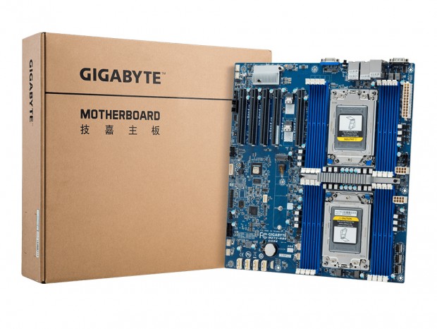 デュアルEPYC 7002に対応するサーバー向けマザーボード、GIGABYTE「MZ72-HB0」