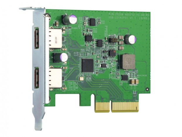 QNAP、NASでも使えるUSB3.2 Gen.2拡張カード「QXP-10G2U3A」