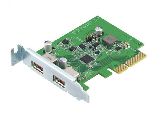 QNAP、NASでも使えるUSB3.2 Gen.2拡張カード「QXP-10G2U3A」