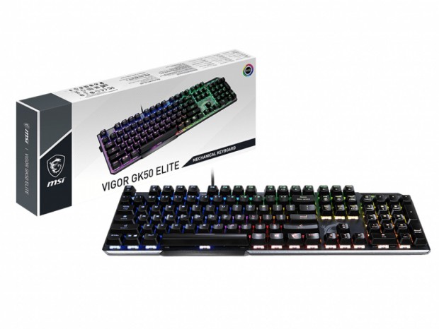 Kailhスイッチ採用のゲーミングキーボード、MSI「VIGOR GK50 ELITE」シリーズ