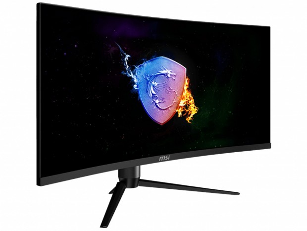 アスペクト比21:9のウルトラワイド曲面ゲーミング液晶、MSI「Optix MAG342CQRV」