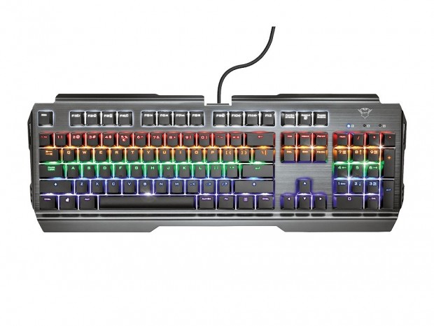 TRUST GAMING、メタル天板採用の赤軸搭載ゲーミングキーボード「GXT 877 Scarr」