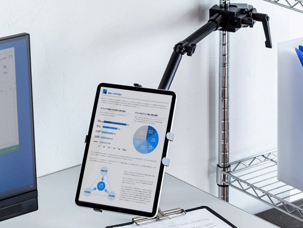 サンワダイレクト ポールやパイプ椅子に固定できるタブレットアーム 100 Latab019 エルミタージュ秋葉原 サンワダイレクト ポールやパイプ椅子に固定できるタブレットアーム 100 Latab019 エルミタージュ秋葉原