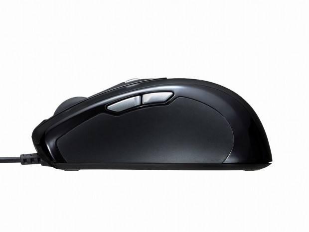サンワサプライ、左右チルトホイール搭載のブルーLEDマウス「MA-BL112BK」