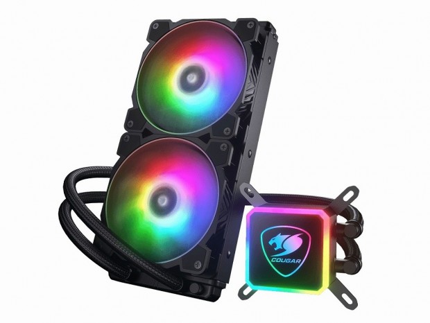 COUGAR、ラジエター専用高性能ファン搭載のARGB対応オールインワン水冷「AQUA ARGB」