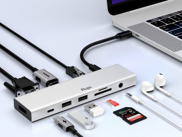 Flujo、モニタースタンドと合体する多機能Type-Cドック「Flujo PowerEdge」