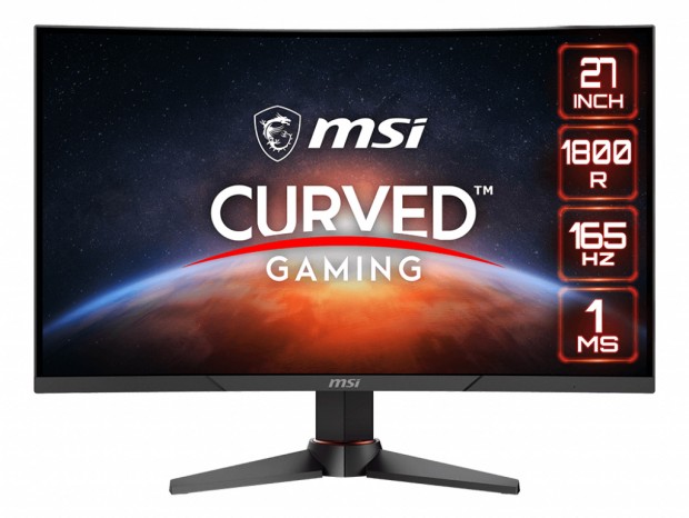 165Hz/1msの高速描画に対応する27型曲面ゲーミング液晶、MSI「Optix MAG270VC2」