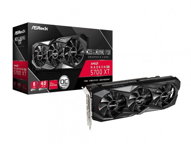 ASRock、3連ファンクーラーを装備した「RX 5700 XT Challenger Pro 8G OC」発売