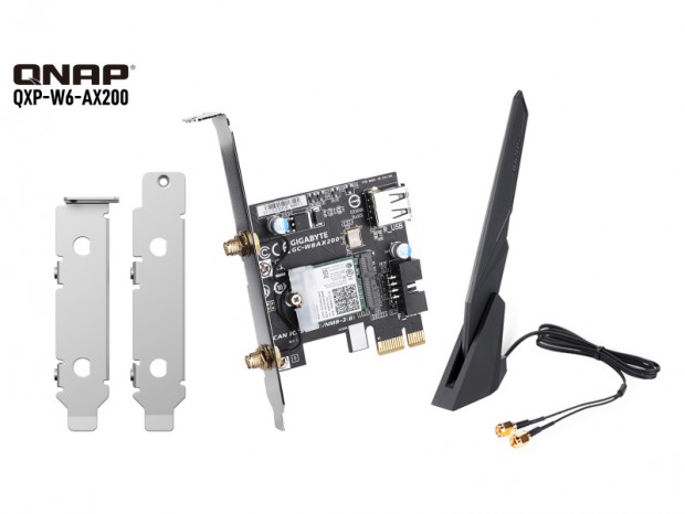 QNAP、NASでも使えるWi-Fi 6無線LANカード「QXP-W6-AX200」