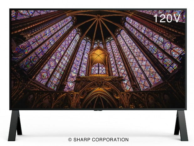 シャープ、業界最大クラスの120V型8K液晶ディスプレイ発売