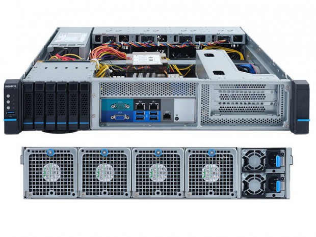 奥行き約半分の小型2Uサーバー、GIGABYTE「E251-U70」