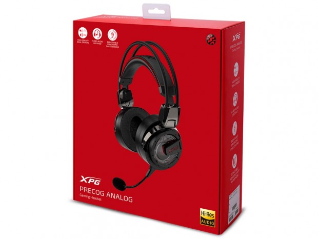 ハイブリッドドライバ搭載のゲーミングヘッドセット、ADATA「XPG PRECOG ANALOG」