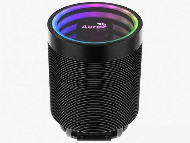 Infinity Mirror RGB搭載の円筒形CPUクーラー、Aerocool「Mirage 5」