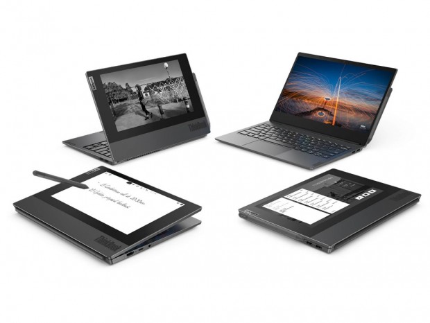 13.3型液晶と10.8型E InkのデュアルディスプレイノートPC、レノボ「ThinkBook Plus」