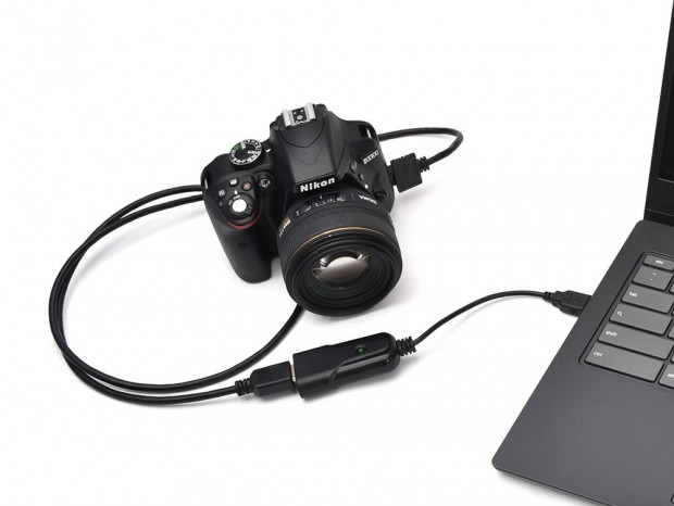 一眼レフカメラをWebカメラ化する、サンコー「HDMI to USB WEB カメラアダプタ」