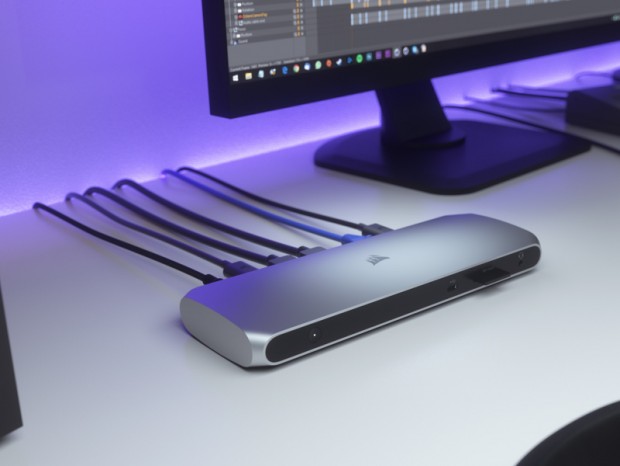 CORSAIRの多機能Thunderbolt 3ドック「TBT100 Dock」国内発売日が確定