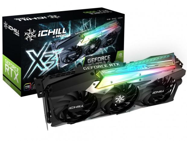 Inno3Dのオリジナル RTX 3090「GEFORCE RTX 3090 ICHILL X3」26日発売開始