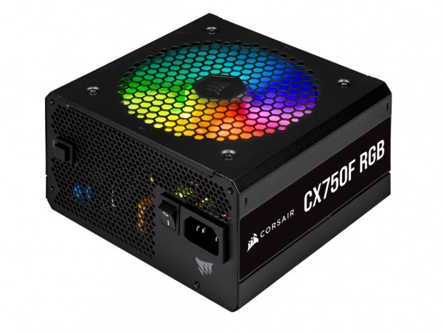 ARGBファン搭載のフルモジュラー電源、CORSAIR「CX-F RGB」シリーズ
