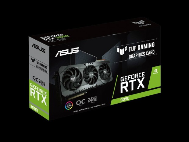 ASUS、TUF GamingシリーズからOC版GeForce RTX 3090/3080発売