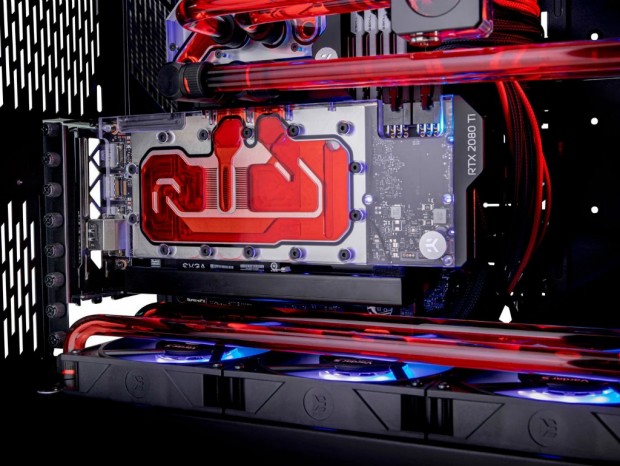 大型グラフィックスカードを確実に固定できる汎用垂直ブラケットがEK Water Blocksから