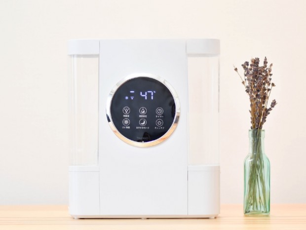 サンコー、スイッチオンで噴霧が始まるエコで清潔な「UV&超音波式アロマ加湿器」発売