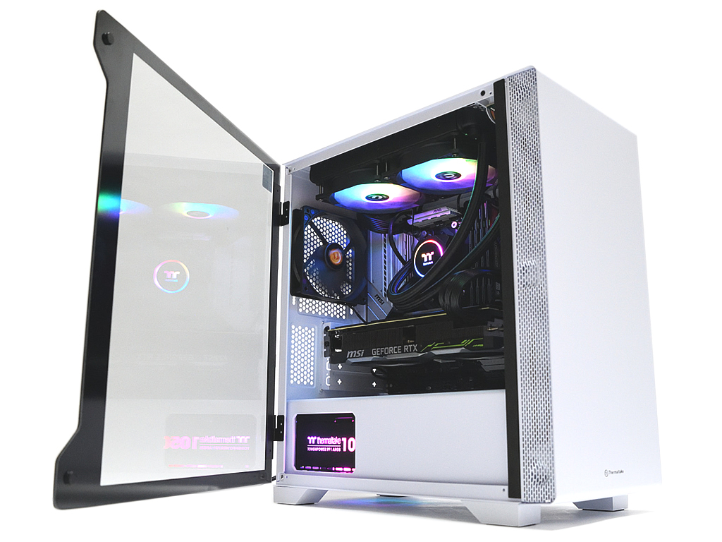 PCケース　Thermaltake S100TG snow edition 白