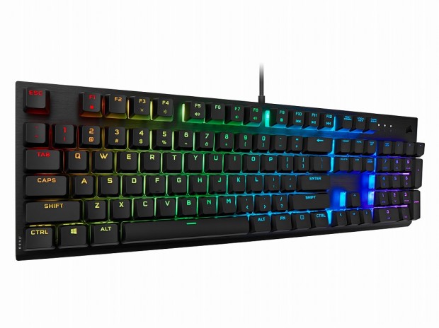 CORSAIR、低価格の新型スイッチCHERRY VIOLA搭載キーボード「K60 RGB PRO」