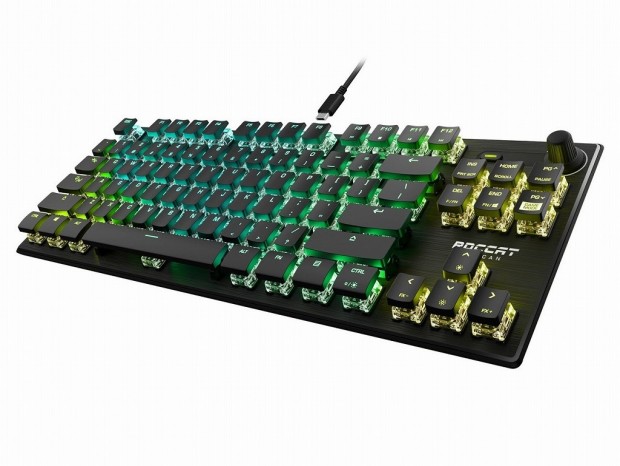 ROCCAT、1億回耐久の光学式スイッチ搭載キーボード「VULCAN TKL PRO」発売