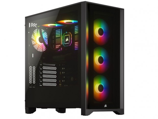 CORSAIR、E-ATX対応の高拡張ミドルタワー「4000 Tempered Glass」シリーズ